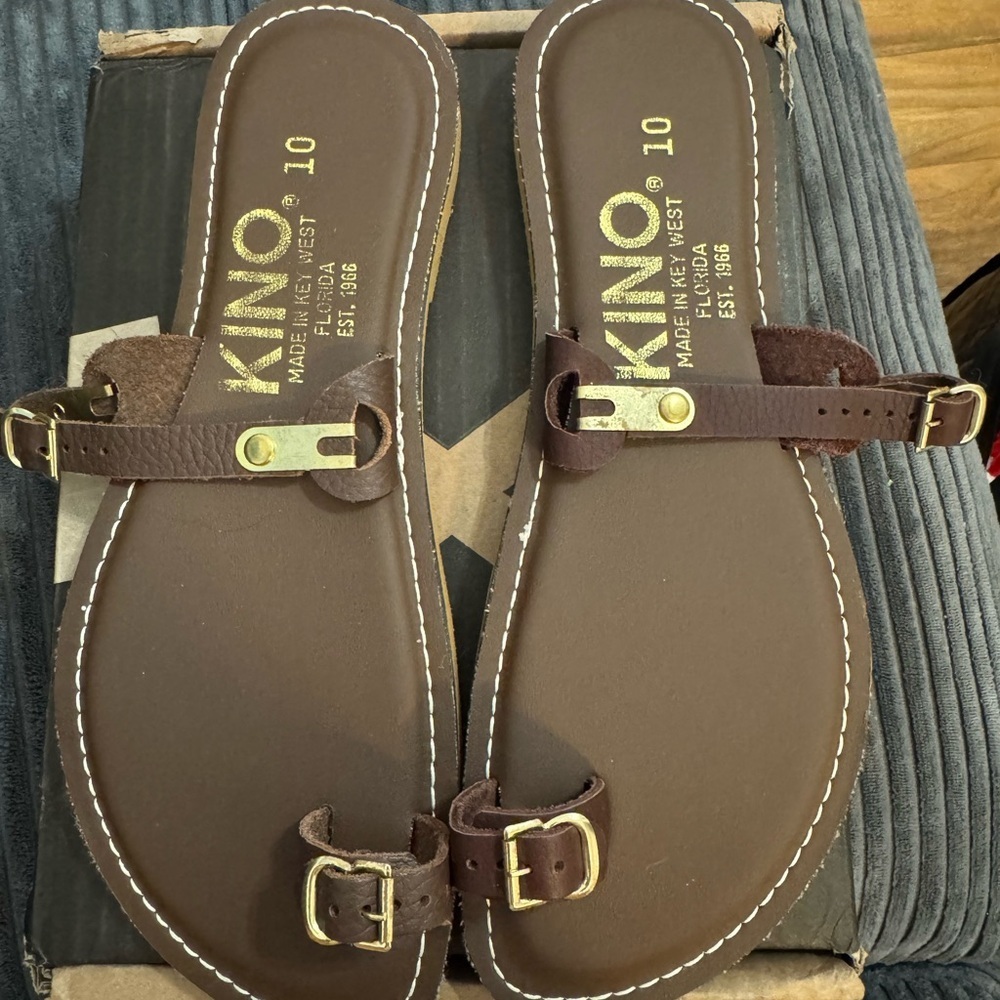 Kino Brown Leather Sandals
